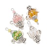Glass Seed Beaded Pendants PALLOY-MZ01273-2