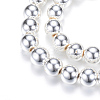 Electroplate Non-magnetic Synthetic Hematite Bead Strands G-Q466-12mm-02-1