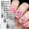 Stainless Steel DIY Nail Art Templates MRMJ-WH0092-280-3