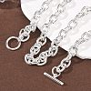 9MM 304 Stainless Steel Cable Chain OT Necklaces for Women NJEW-G194-03S-1