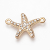 Alloy Rhinestone Links connectors X-ALRI-T004-64LG-1