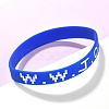 Word WWJD Silicone String Bracelets BJEW-C143-01-3