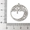 201 Stainless Steel Pendants STAS-G366-02P-09-3