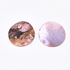 Spray Paint Natural Akoya Shell Pendants SHEL-S274-75C-02-2