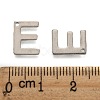 Tarnish Resistant 304 Stainless Steel Letter Charms STAS-O072-E-3