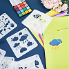 PET Plastic Face Drawing Painting Stencils Templates DIY-WH0304-914B-4