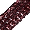 Transparent Glass Beads Strands GLAA-R041-8x8mm-A10-1