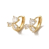 KC Gold Plated Brass Micro Pave Cubic Zirconia Hoop Earring EJEW-L271-11KCG-07-1