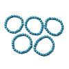 Synthetic Turquoise Round Beaded Stretch Bracelets BJEW-F203-02-1
