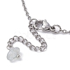 3Pcs 3 Style Turtle & Shell & Starfish Alloy Link Anklets Set with 304 Stainless Steel Cable Chains AJEW-AN00550-4
