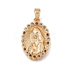 Brass Micro Pave Colorful Cubic Zirconia Pendants CU-K001-18G-1