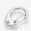 Tarnish Resistant 304 Stainless Steel Push Gate Snap Keychain Clasp Findings STAS-T033-03-1