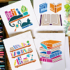 4Pcs 4 Styles PET Hollow Out Drawing Painting Stencils DIY-WH0394-0243-4