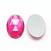 Acrylic Rhinestone Flat Back Cabochons GACR-Q011-30x40-07-2