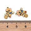 304 Stainless Steel Enamel Pendants SA-CBA49D2-01G-3