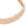 Brass Link Chain Bracelets for Women Men BJEW-P324-01C-KCG-2