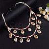 Bohemian Style Bib Necklaces NJEW-PH0001-11-3