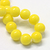 Baking Paint Glass Round Bead Strands DGLA-Q020-8mm-05-2