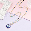 Brass Pendant Necklaces NJEW-R006-01G-05-4