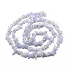 Natural Blue Lace Agate Chip Bead Strands X-G-M205-50-2