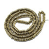 Electroplate Non-magnetic Synthetic Hematite Beads Strands G-S352-43-A01-2