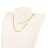 Brass Handmade Glass Beaded   Necklaces NJEW-JN03135-02-5