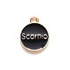 Alloy Enamel Pendants X-ENAM-S124-01A-08L-3