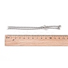 Tarnish Resistant Adjustable 304 Stainless Steel Slider Bracelets Making STAS-T050-030P-4