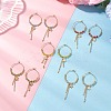 Star Glass Hoop Earrings EJEW-MZ00673-1
