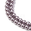 Electroplated Shell Pearl Beads Strands BSHE-G041-3mm-02-3