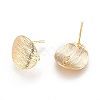 Drawbench Brass Stud Earring Findings LS-KK-F738-41G-2