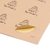 Self-Adhesive Kraft Paper Gift Tag Stickers DIY-D028-03A-01-3