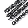 Spray Painted CCB Plastic Curb Chains & Cable Chains AJEW-JB01046-1