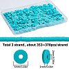 Flat Round Handmade Polymer Clay Beads CLAY-SC0001-58A-01-2