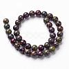 Natural Dragon Blood Jasper Bead Strands G-G957-24-10mm-2