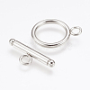 Non-Tarnish 304 Stainless Steel Toggle Clasps X-STAS-F114-04P-A-1