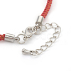 Adjustable Nylon Cord Bracelet Making MAK-F026-B-P-3