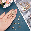 Beebeecraft 30Pcs Brass Stud Earring Findings KK-BBC0005-04-3