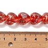 Handmade Dichroic Foil Glass Beads Strands DICH-U001-03G-4