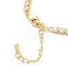 Brass Micro Pave Clear Cubic Zirconia Choker Necklaces NJEW-H308-05G-3