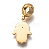 304 Stainless Steel European Dangle Charms STAS-I177-24A-2