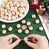 80Pcs 2 Styles Natural Wood European Beads WOOD-PH0002-72B-3