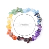 Chakra Gemstone Stretch Bracelets BJEW-JB02288-01-4