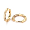 Clear Cubic Zirconia Hoop Earrings EJEW-C022-07G-2