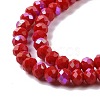Electroplate Opaque Solid Color Glass Beads Strands LS-EGLA-A044-P4mm-L22-3