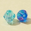4200Pcs 15 Colors Bicone AB Color Plated Eco-Friendly Transparent Acrylic Beads TACR-FS0001-25-7