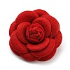 Cloth Art Camelia Brooch Pins AJEW-Q147-01C-1