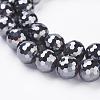 Non-magnetic Synthetic Hematite Beads Strands G-G726-03-10mm-1