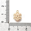 Christmas Brass Micro Pave Cubic Zirconia Charms KK-M318-35G-02-3
