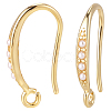 20Pcs Brass Earring Hooks KK-BBC0024-44-1